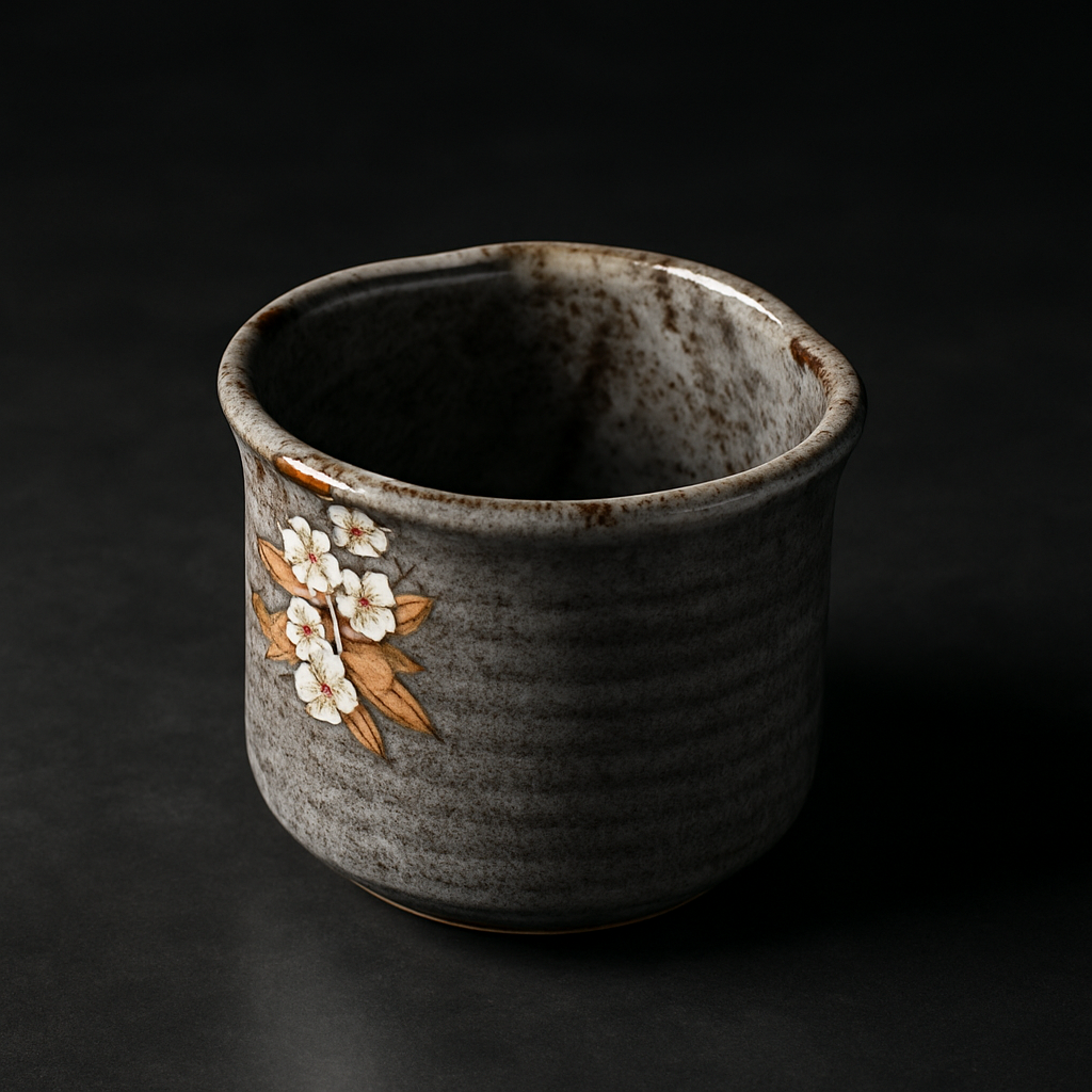Traditional Tobe ware porcelain bowl with characteristic thick cobalt blue brushstrokes on white glaze from Ehime Prefecture, Japan.
