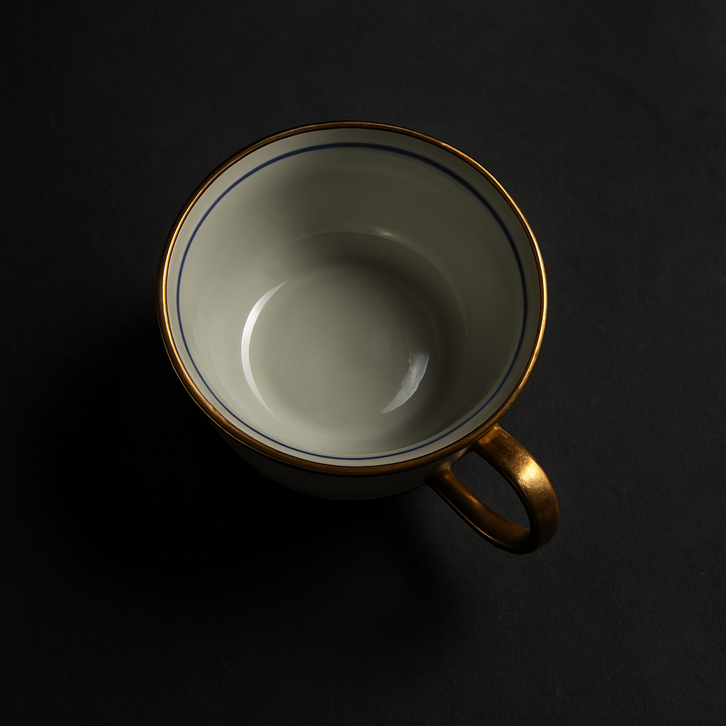 Hands gently washing a handmade Japanese ceramic bowl under running water with a soft natural sponge.